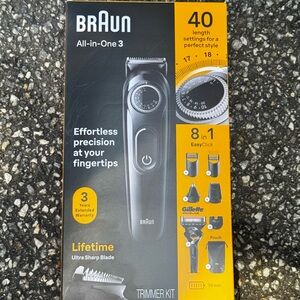 *NEW* Braun All-in-One Style Kit Series 3 3470, 8-in-1 Trimmer for Men